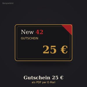 Gutschein 25 € – PDF per E-Mail